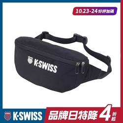 K-SWISS CT FANNY BAG休閒運動腰包-黑