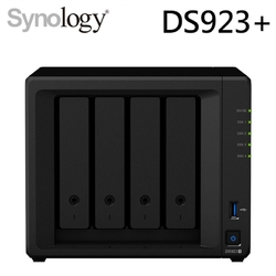 Synology 群暉科技 DiskStation DS923+ (4Bay/AMD/4GB) NAS 網路儲存伺服器