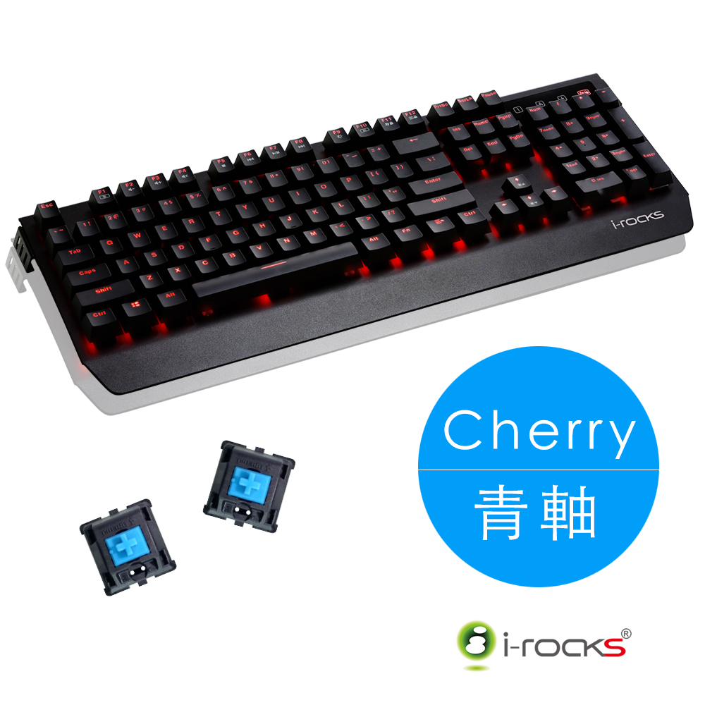 i-Rocks K60M金屬機械式電競鍵盤-Cherry青軸