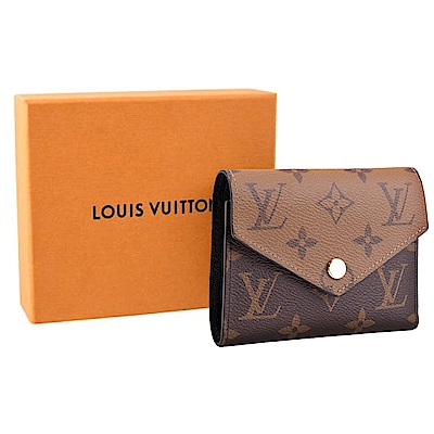 Louis Vuitton LV 路易威登 M81557 VICTORINE雙色錢包短夾(棕色)