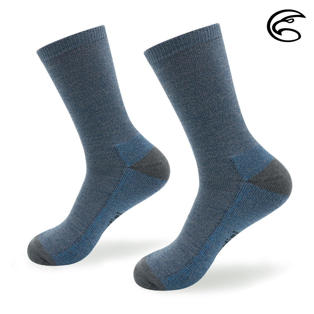 【ADISI】羊毛保暖襪 AS22052 / 藍灰