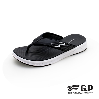 G.P 輕羽量漂浮夾腳拖鞋-黑色 G1543M GP 拖鞋 室內拖鞋 防水拖鞋 人字拖 輕量