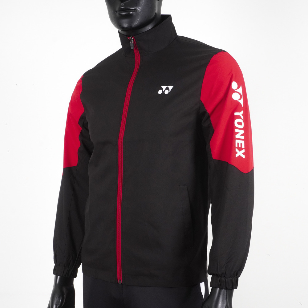 Yonex [19011TR007] 男 外套 風衣 運動 網球 羽球 訓練 立領 吸濕 排汗 透氣 舒適 穿搭 黑紅