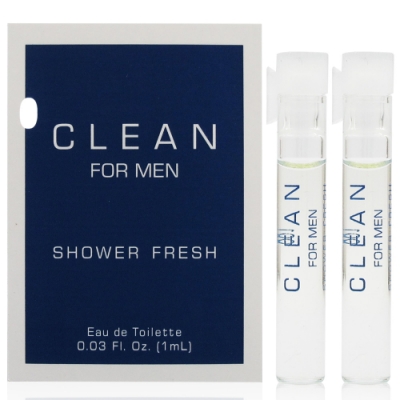 CLEAN MEN S SHOWER FRESH 浴後清新男性淡香水針管 1ml*2入