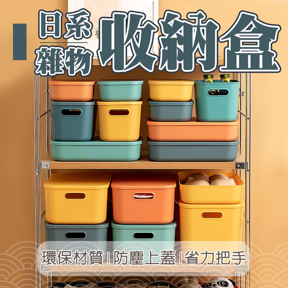 【Lebonlife】日系雜物可疊加收納盒10入(整理盒 整理箱 收納箱 4043收納框E)