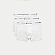 Tommy Hilfiger 舒適短版文字貼身四角內褲三件組-白色 product thumbnail 1