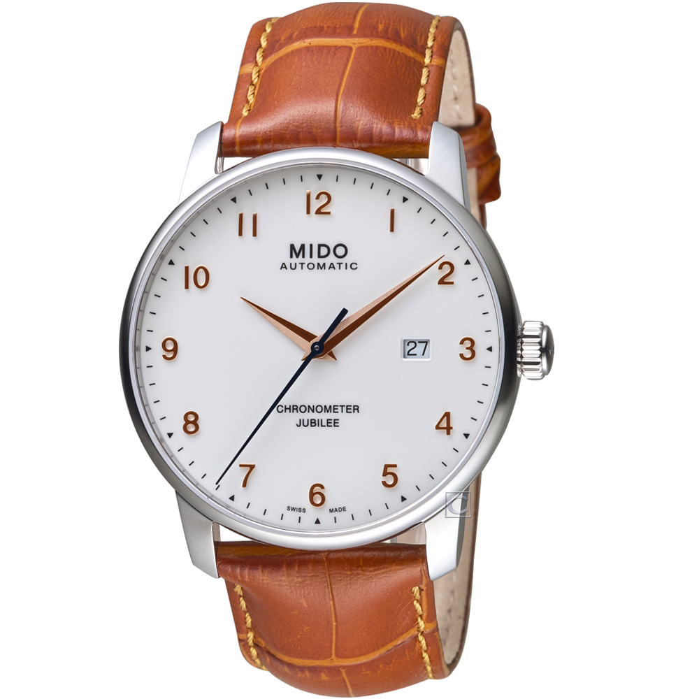 【MIDO 美度】官方授權 BARONCELLI JUBILEE天文台機械錶M0376081626200