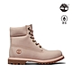 Timberland 女款淺粉色磨砂革TIMBERLAND PREMIUM防水6吋靴|A5SRF662 product thumbnail 1