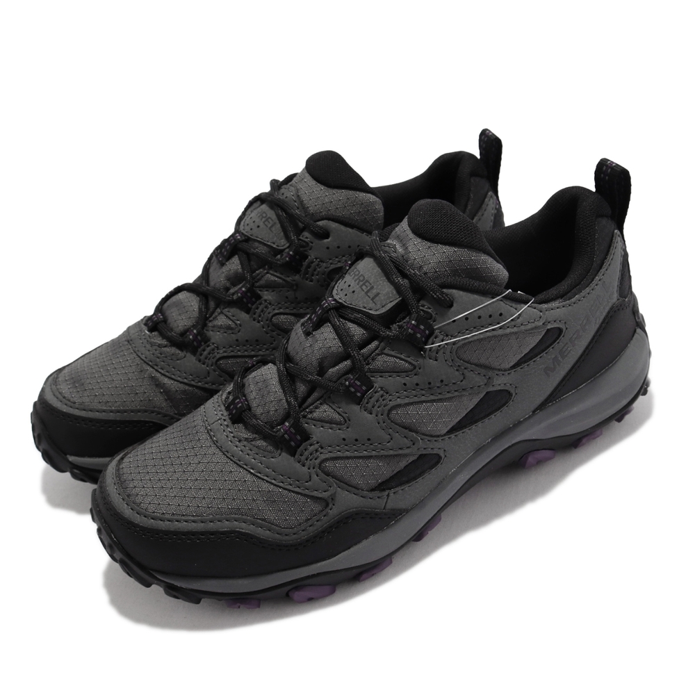 Merrell 戶外鞋 West Rim Sport GTX 女鞋 登山 越野 防水 支撐 避震 耐磨 抓地 灰 黑 ML036564