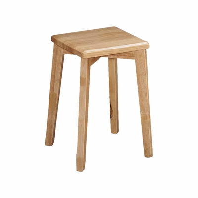 Boden-約尼全實木方型椅凳/小椅子/矮凳/板凳(四入組合)-31x31x45cm