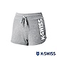 K-SWISS Print Logo Sweatshorts棉質短褲-女-灰 product thumbnail 1