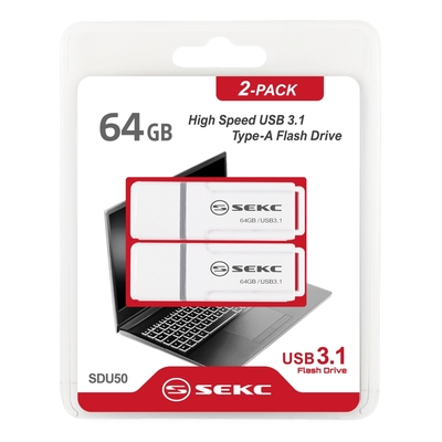 SEKC SDU50 64GB USB3.1高速隨身碟 2入包裝