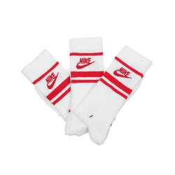 Nike 長襪 Everyday Essential 白 紅 吸濕 速乾 休閒襪 中筒襪 襪子 DX5089-102