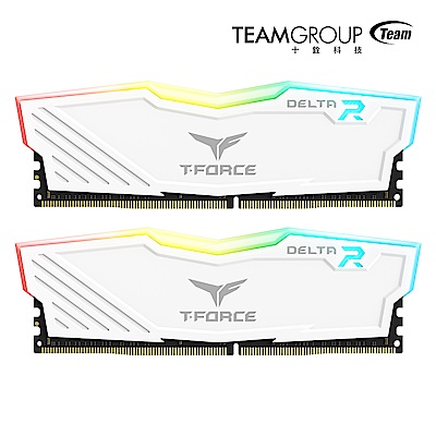 Team十銓 Delta RGB白色 DDR4-3000 16GB(8GB*2)