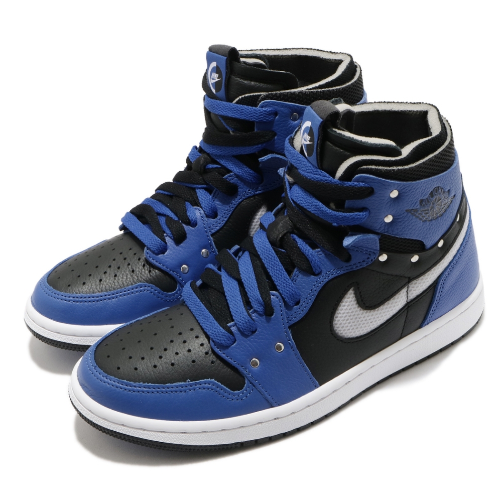Nike 休閒鞋 Air Jordan 1 運動 女鞋 高筒 皮革 喬丹一代 簡約 球鞋 藍 黑 CZ1360401