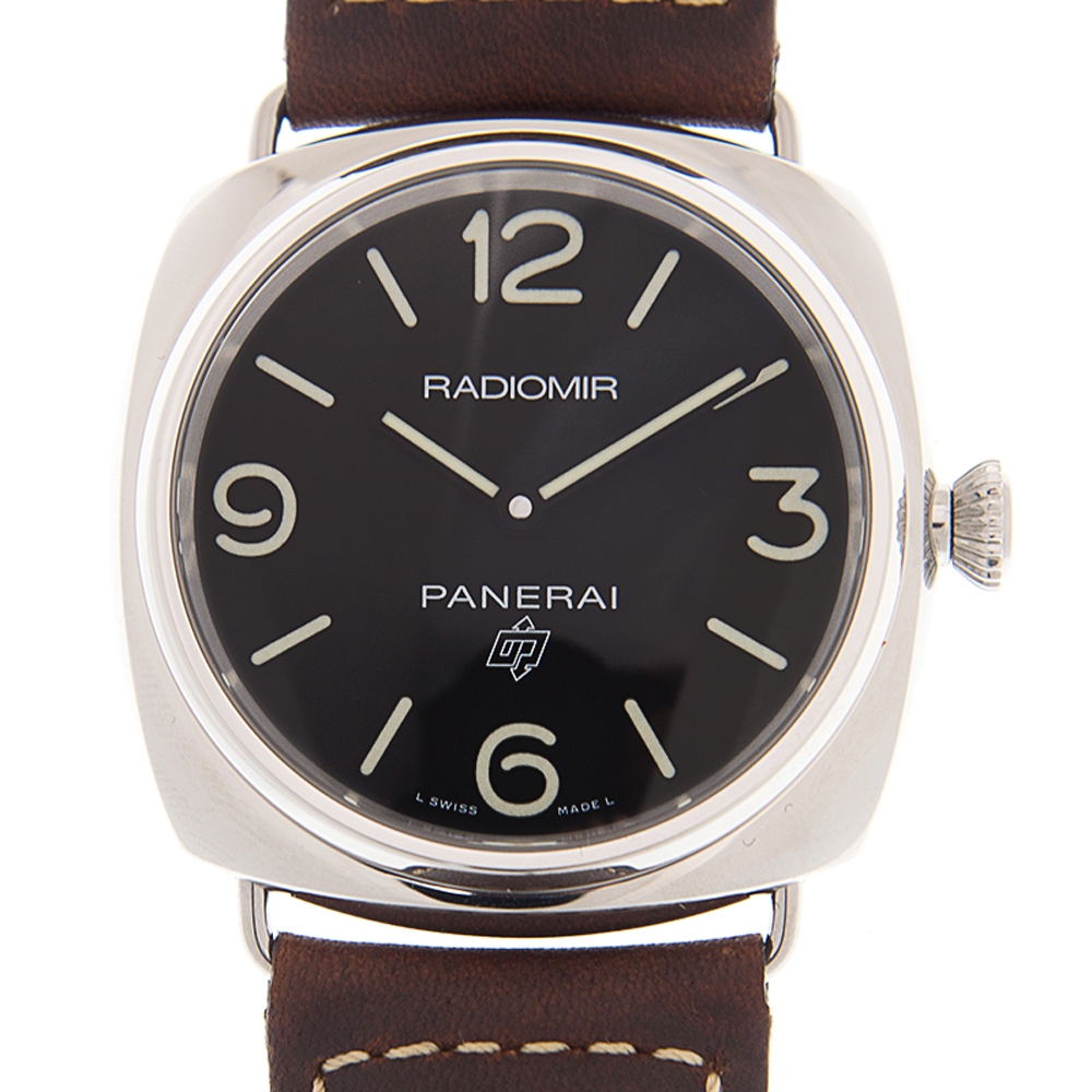 PANERAI 沛納海 RADIOMIR (PAM00753) 手上鍊皮帶款x黑面x45mm