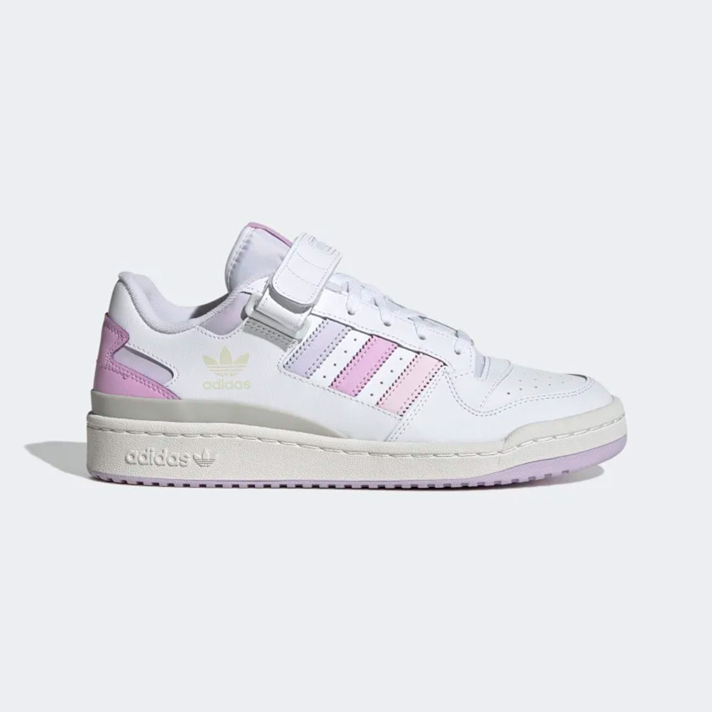 Adidas Forum Low W [FZ5946] 女 休閒鞋 運動 經典 復古 魔鬼氈 舒適 穿搭 愛迪達 白粉紫