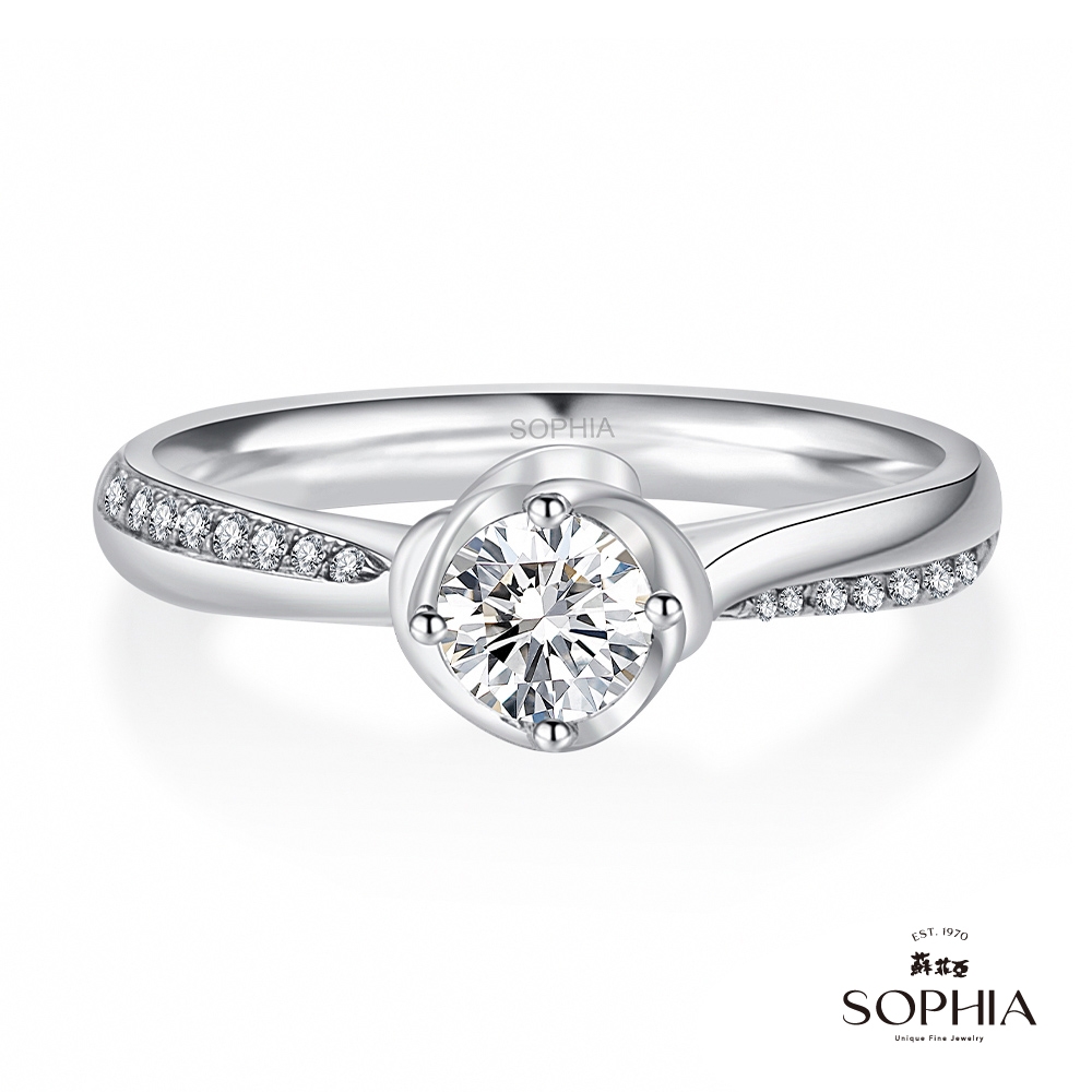 SOPHIA 蘇菲亞珠寶 - 約定 30分 GIA F/SI2 18K金 鑽石戒指