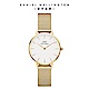 Daniel Wellington DW 手錶 Petite Evergold 28mm香檳金米蘭金屬錶 DW00100350 product thumbnail 1