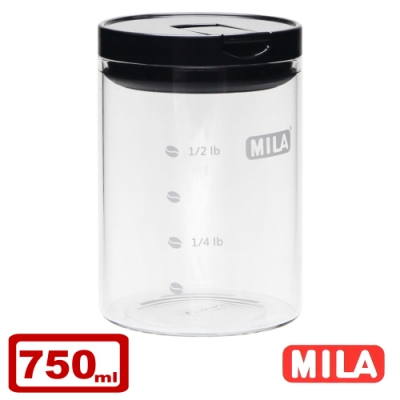 MILA 保鮮玻璃密封罐750ml -超值兩入組