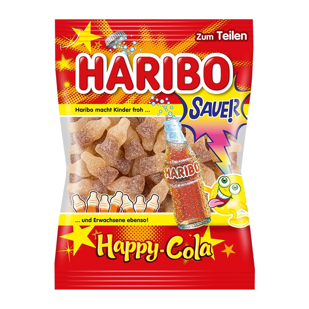 HARIBO哈瑞寶 快樂可樂爆酸風味Q軟糖