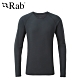 【RAB】Forge LS Tee 長袖羊毛透氣排汗衣 男款 鯨魚灰 #QBU85 product thumbnail 1