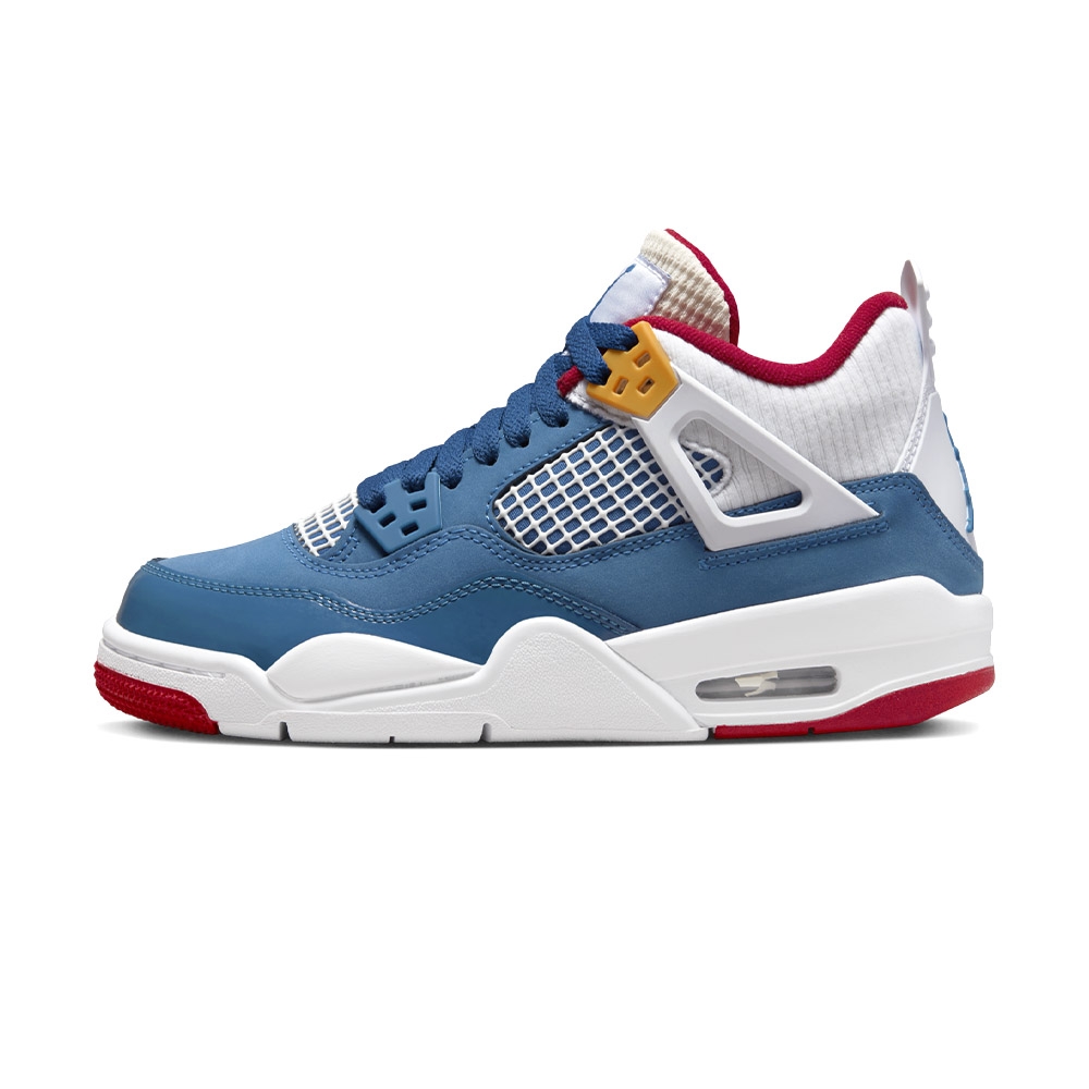 Nike Air Jordan 4 Retro (GS) 女鞋大童鞋白藍色經典緩震氣墊籃球鞋