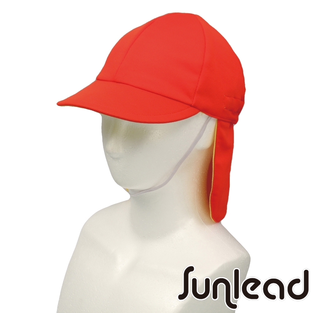 Sunlead 兒童專用。可拆取式防曬護頸遮陽帽 (紅色)