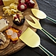 《Artesa》不鏽鋼起司刀叉3件(石綠金) | 起士叉 乳酪刀 野餐組 product thumbnail 1