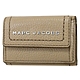 MARC JACOBS 金屬LOGO三折扣式零錢小短夾(卡其) product thumbnail 1