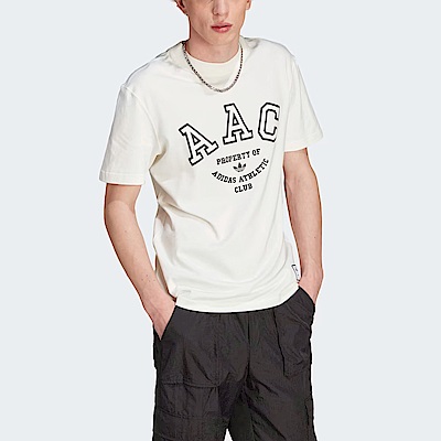 Adidas Hack AAC Tee [IM4571] 男 短袖上衣 T恤 亞洲版 運動 休閒 三葉草 棉質 舒適 白