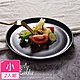 Homely Zakka 北歐輕奢風黑色磨砂陶瓷餐具/牛排盤/西餐盤_小圓平盤20cm(2入/組) product thumbnail 1
