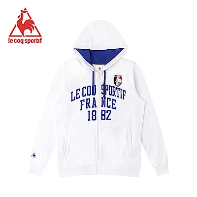 le coq sportif 法國公雞牌連帽外套 男-白