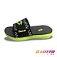 【LOTTO 義大利】童鞋 躍動輕量拖鞋(黑/綠-LT1AKS3855) product thumbnail 1