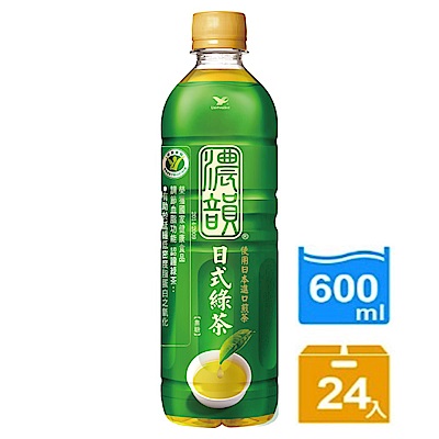 濃韻 日式綠茶(600mlx24入)