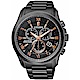 CITIZEN星辰 光動能 萬年曆計時腕錶(BL5545-50E)-黑x玫金/43mm product thumbnail 1