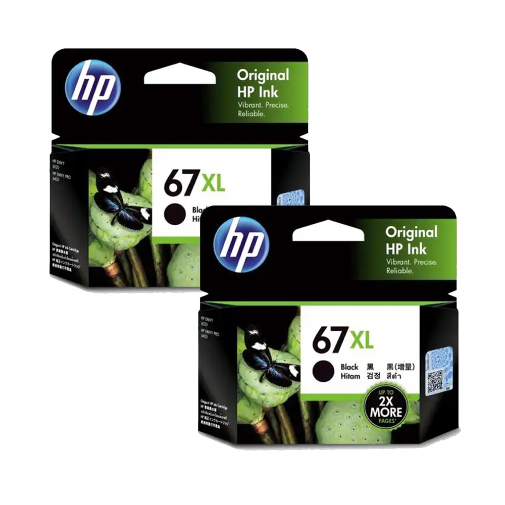 HP 67XL/3YM57AA 2入組 黑色 原廠高容量墨水匣