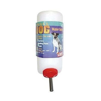 LIXIT 45度出水鋼管設計 中小型犬飲水瓶 960cc/附彈簧掛繩