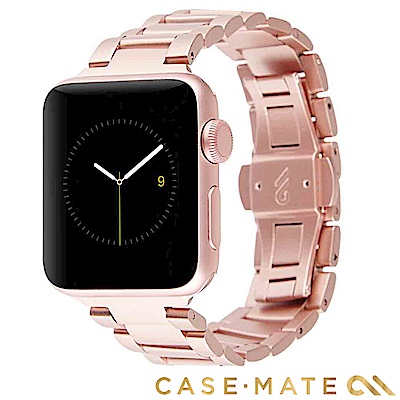 美國 Case-Mate Apple Watch 42/44mm 不鏽鋼錶帶 - 玫瑰金