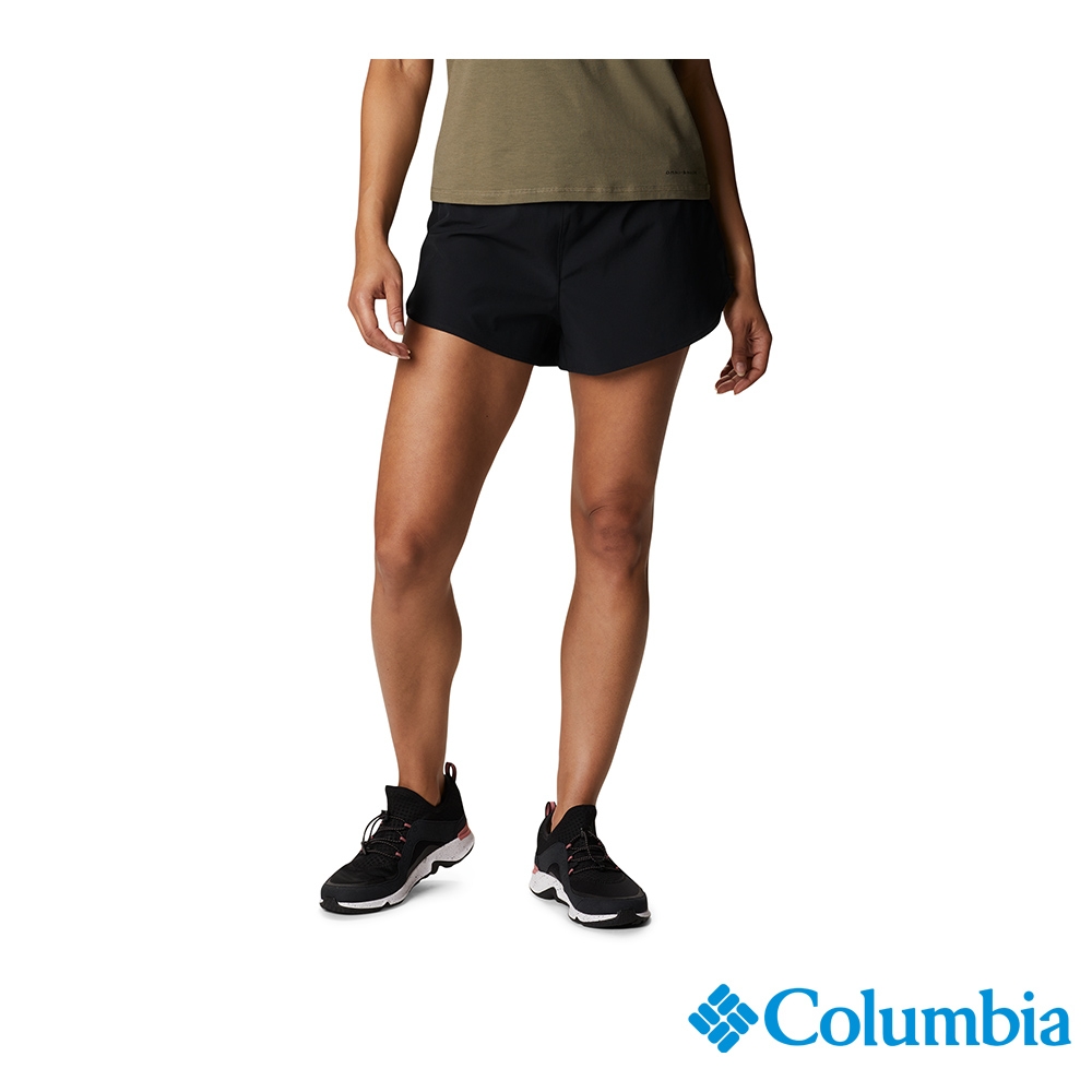 Columbia 哥倫比亞 女款-快排短褲-黑色 UAR96390BK / SS23