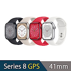 Apple Watch S8 41mm 鋁金屬錶殼配運動錶帶(GPS)蘋果