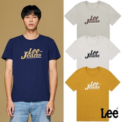 Lee 男款 Lee Jeans文字短袖圓領T 四色