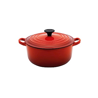 LE CREUSET 琺瑯鑄鐵圓鍋16cm-櫻桃紅