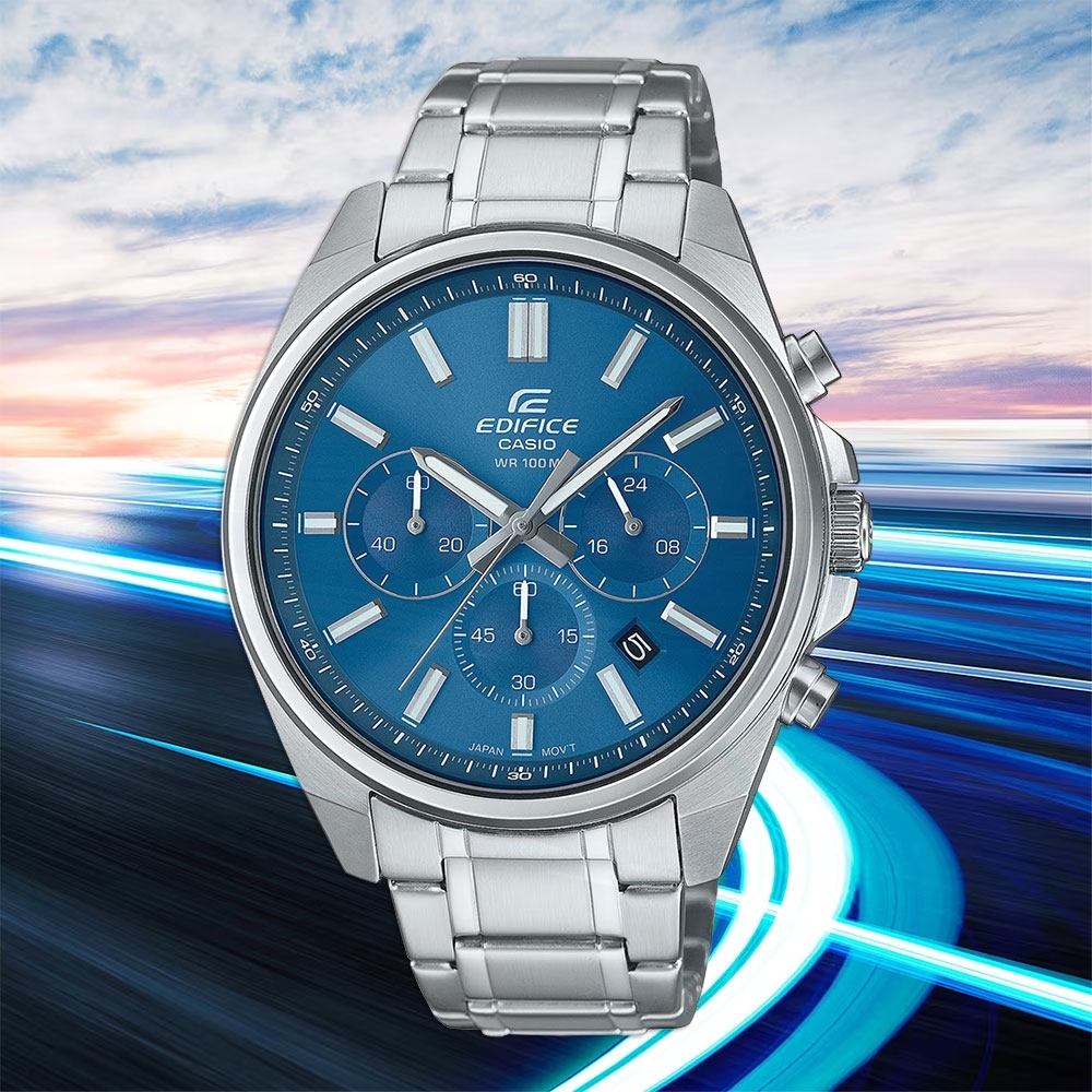 CASIO 卡西歐 EDIFICE 經典運動計時手錶 送禮首選 EFV-650D-2A