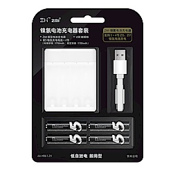 ZMI 紫米 鎳氫充電器+3號電池(4入)- PB411套裝