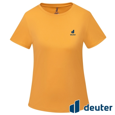【deuter 德國】女款短袖T恤DE-T2402W棕黃/吸濕排汗/輕薄透氣