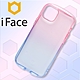 日本 iFace iPhone 14 Plus Look in Clear Lolly 抗衝擊透色糖果保護殼 - 藍寶蜜桃色 product thumbnail 1