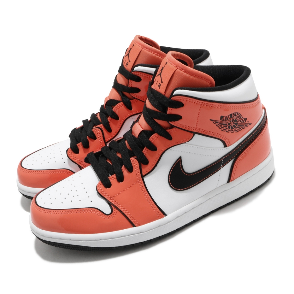 Nike 休閒鞋 Air Jordan 1代 SE 男鞋 Turf Orange 小灌碎 皮革 白 橘 8孔 DD6834802