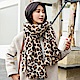 梨花HANA  韓國淺色豹紋不落俗套狂野風格圍巾 product thumbnail 1