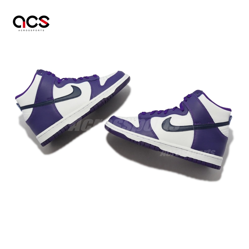 Nike 休閒鞋Dunk High GS 大童白紫葡萄女鞋高筒DH9751-100 | 休閒鞋